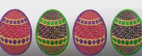 Digitize a Bejeweled Egg Embroidery Design