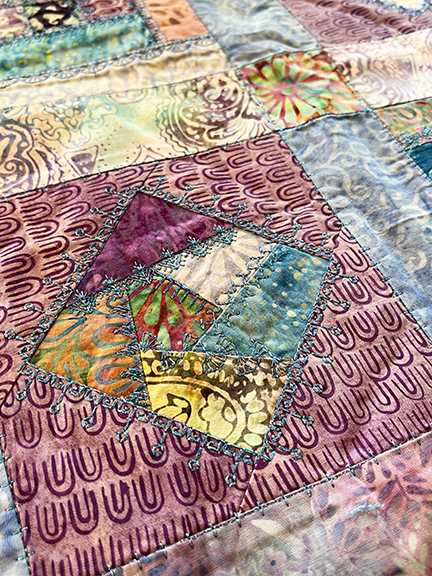 Crazy for Batiks Mini Quilt