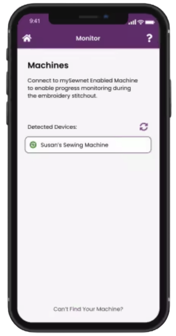 list of machines in iPhone app