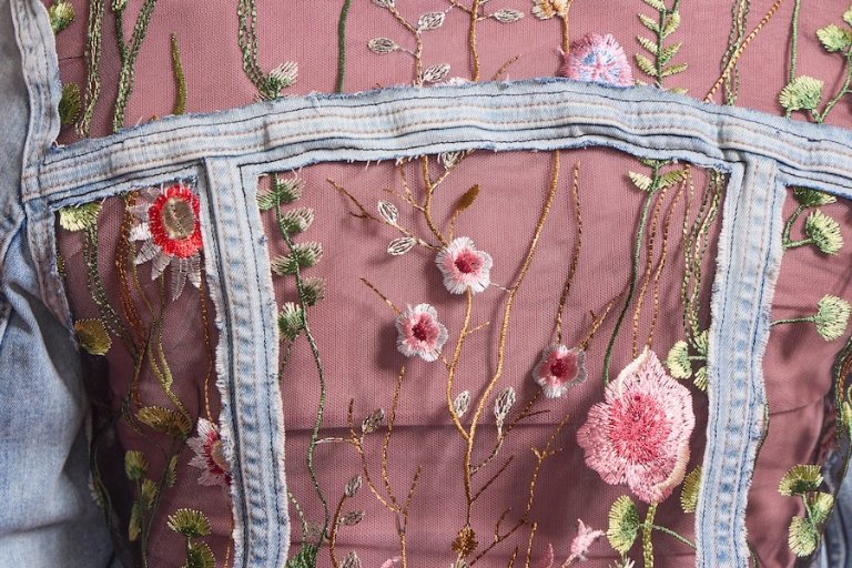 Create a Sheer Floral Denim Jacket with the SINGER® Heavy Duty™ 4411