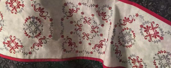 Make an Encore Table Runner with Rearranged Embroidery Designs