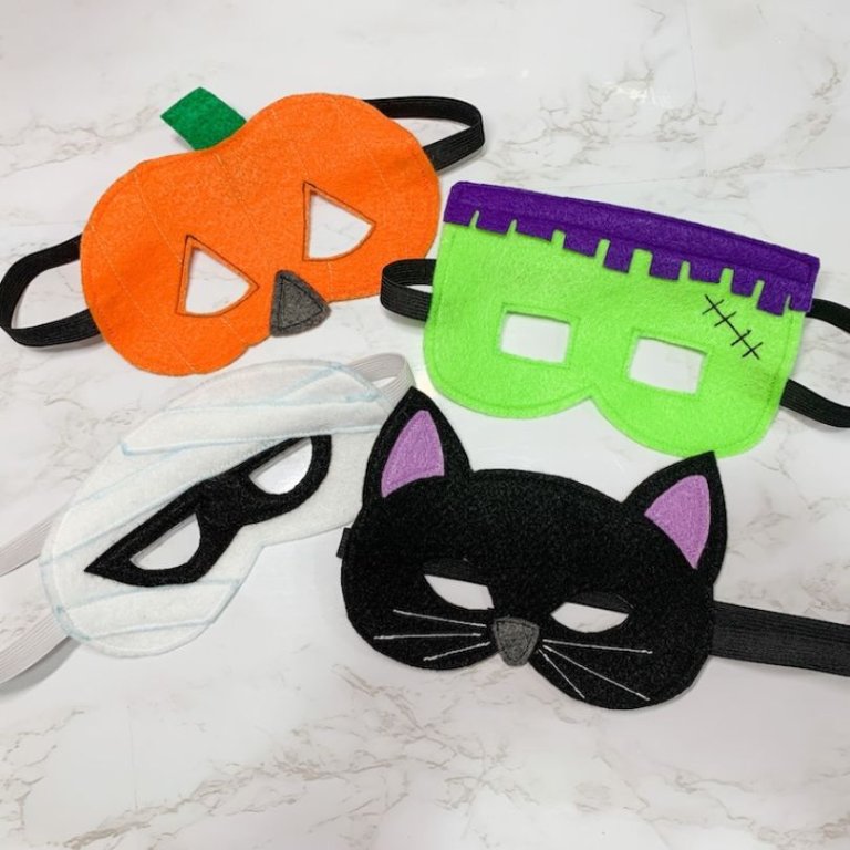 Create Friendly Felt Kids Masks for Halloween: Easy Sewing Fun for the Whole Family!