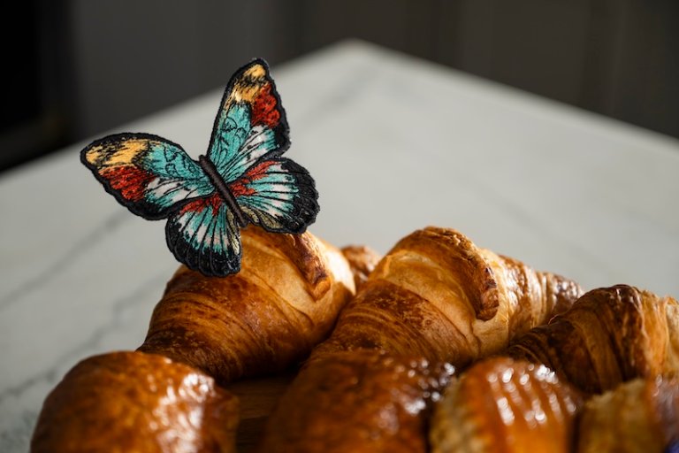 Flutter into Fun: DIY Embroidered Butterfly Cake Topper