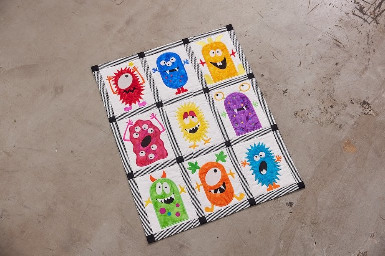 Meet the Friendly Monsters: The Monster Factory Quilt!