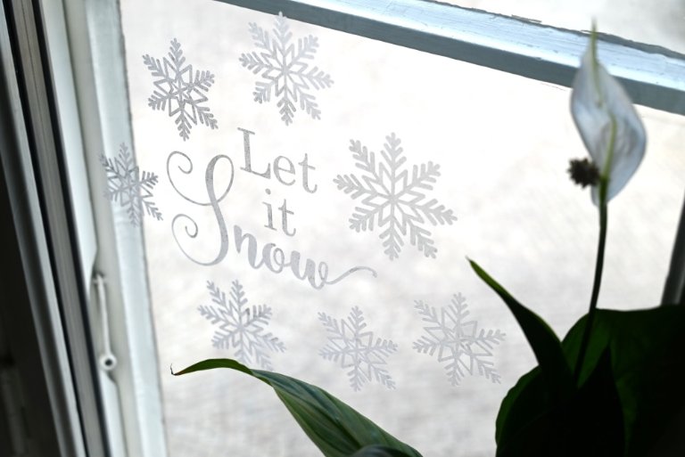 Winter Window Decoration