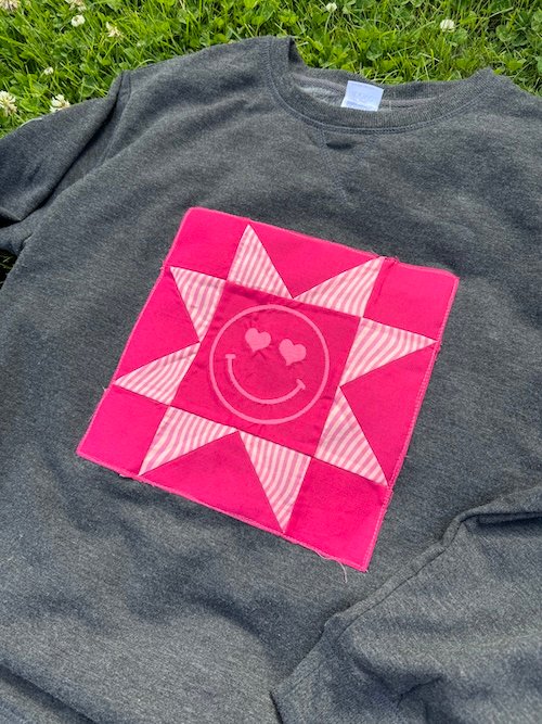 Singer Sewing's Virtual Summer Sewing Camp: Adding Embroidered Quilt Blocks to T-Shirts