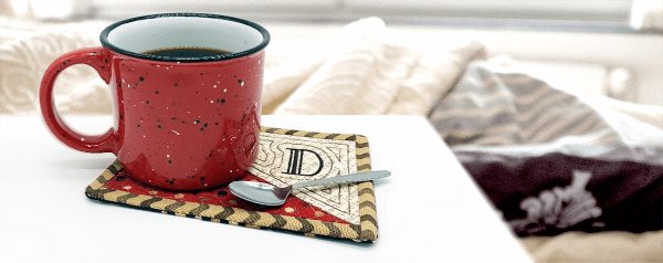 In-the-Hoop Mug Rug Embroidery Design