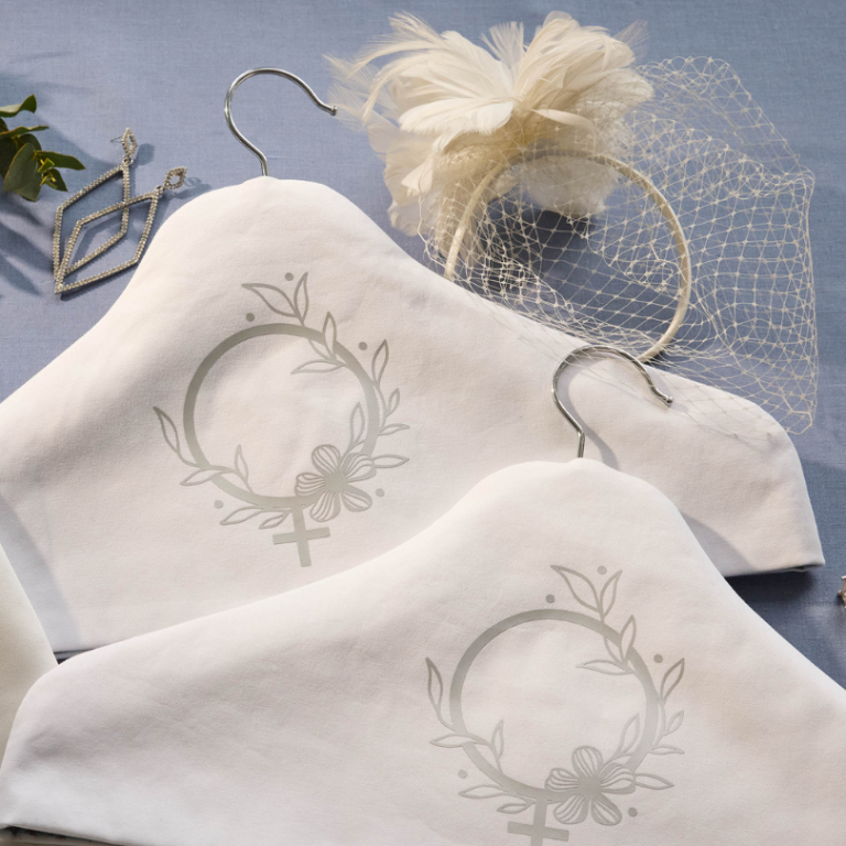 DIY His & Hers Clothes Hanger Covers – Custom Wedding Keepsake