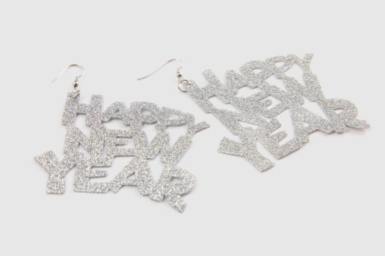 New Year's Glitter Earrings: Sparkle and Shine into the New Year