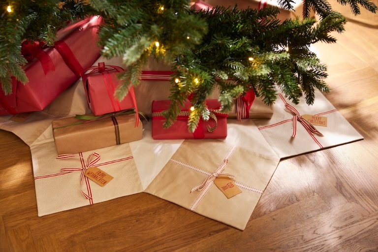 Christmas Tree Skirt: Wrapped in Holiday Cheer