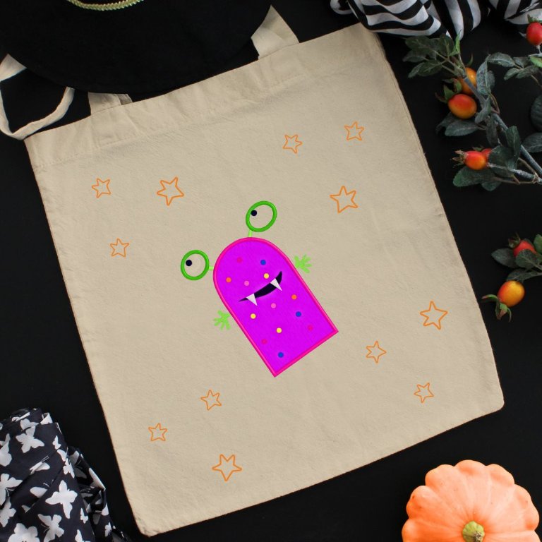 Day 2 of Monsters: Meet Purplina Starewell: The Wide-Eyed Wonder!