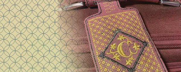 Make a Motif Luggage Tag Embroidery Design
