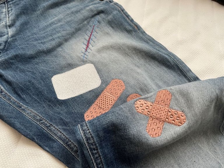Band Aid Collection: Embroidered Patching With Sutures
