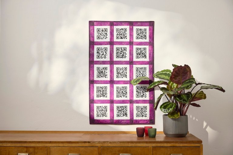 Positive Affirmation Quilt: Quilting Meets QR Code Magic