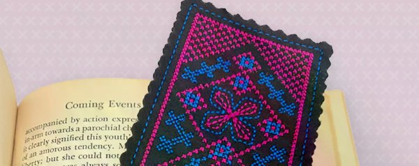 Create a Cross Stitcher Bookmark Embroidery Design