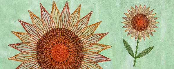 Create a Spiro Sunflower Embroidery Design