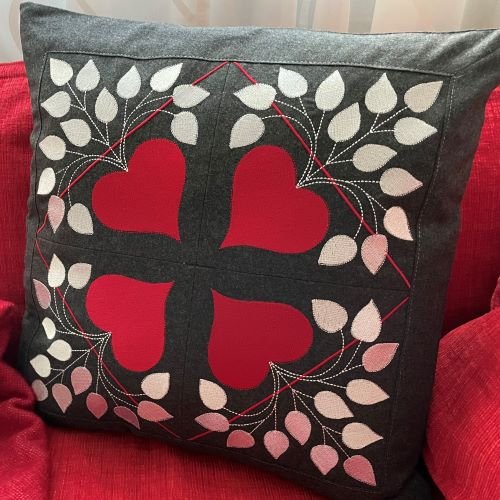 Christmas Heart Pillow
