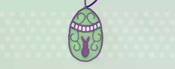 Make a Freestanding Lace Egg Embroidery Design